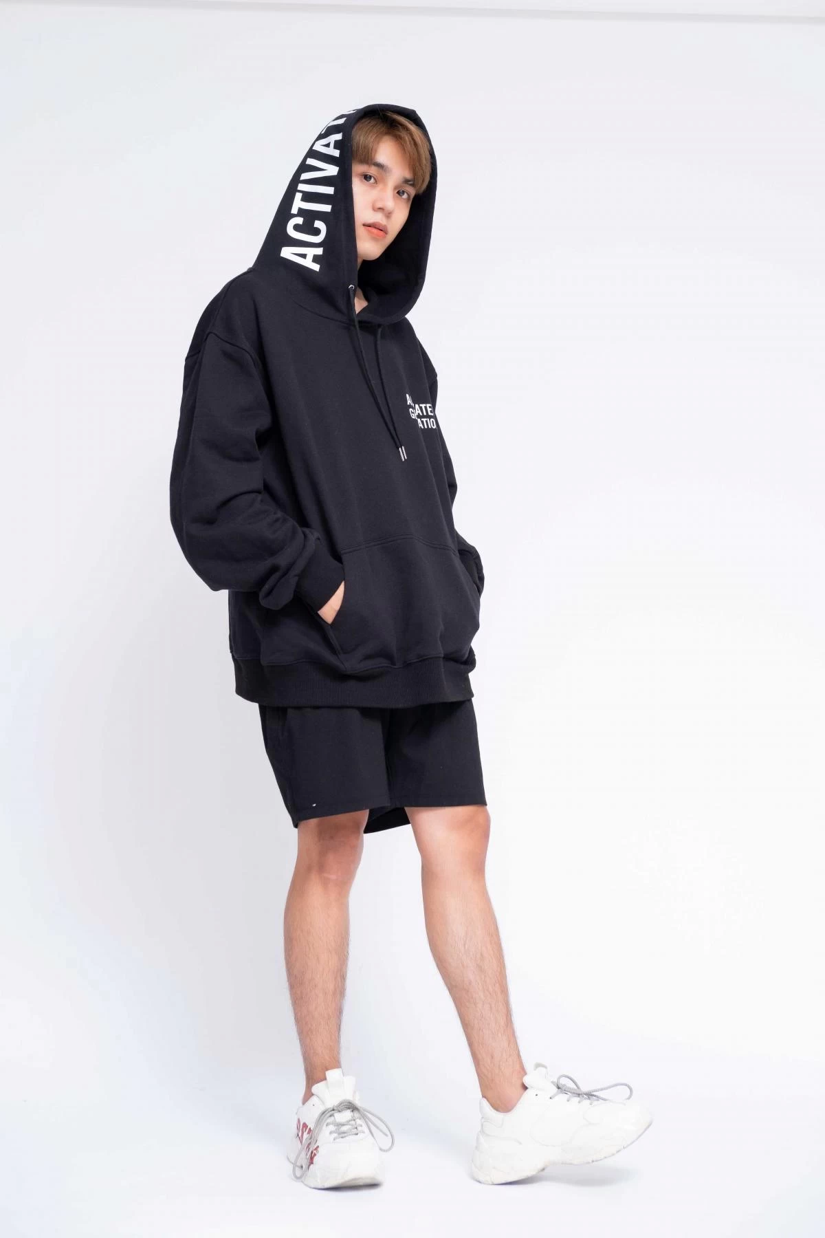 Gia Công Thời Trang Áo Hoodie Oversized Nam Activated Generation1