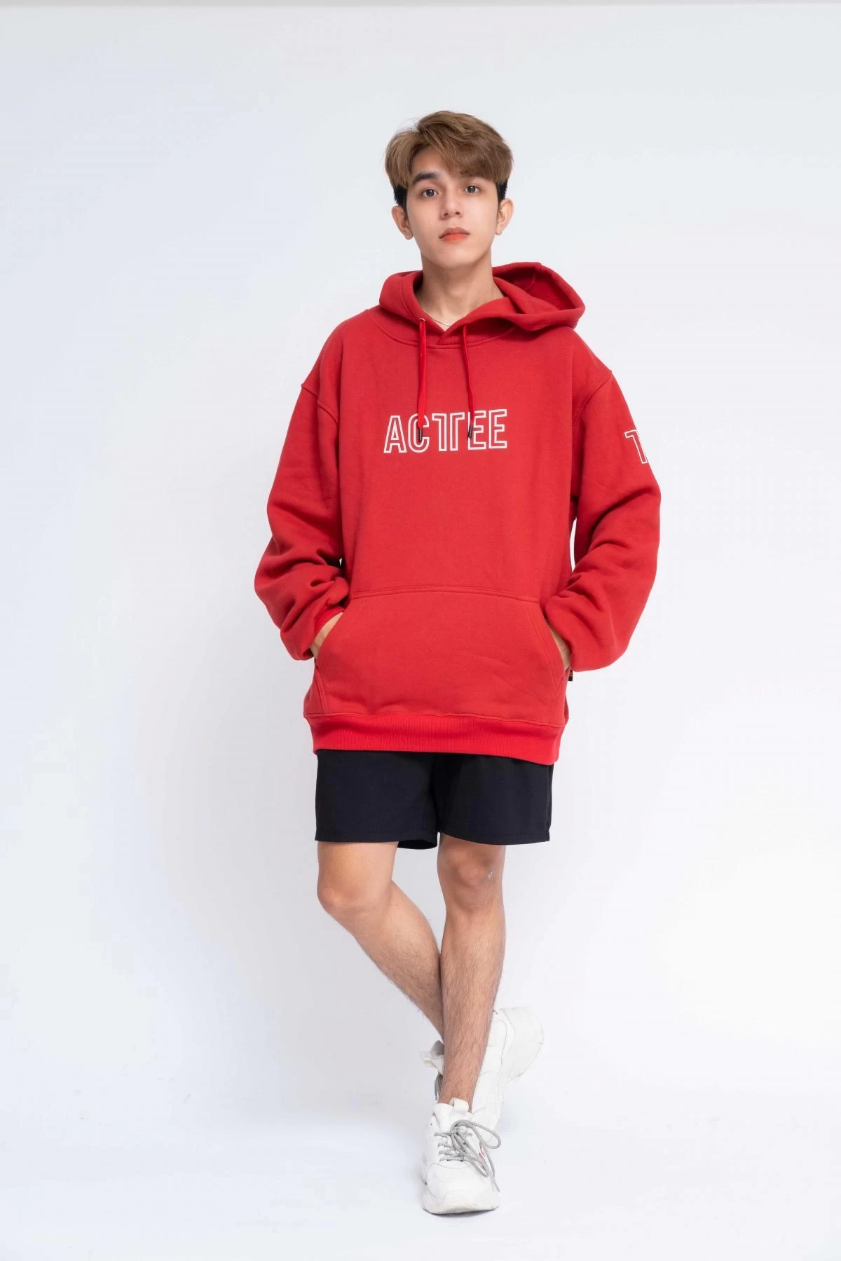 Gia Công Thời Trang Áo Hoodie Oversized Nam Acttee Line2