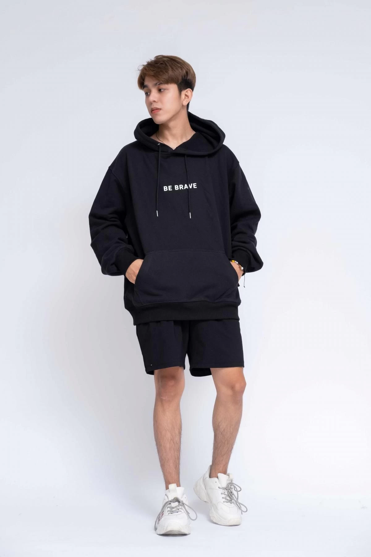 Gia Công Thời Trang Áo Hoodie Oversized Nam Be BraveGia Công Thời Trang 1