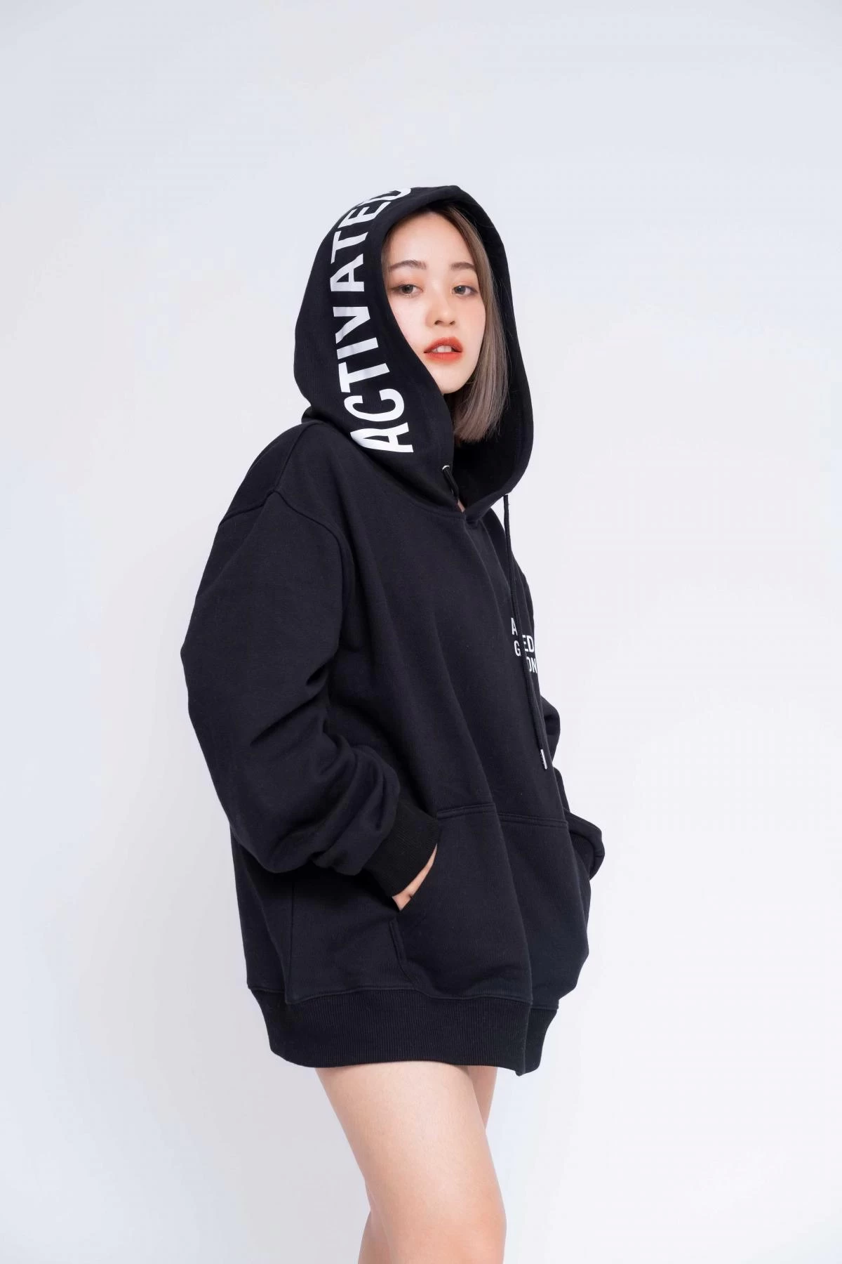 Gia Công Thời Trang Áo Hoodie Oversized Nữ Activated Generation1