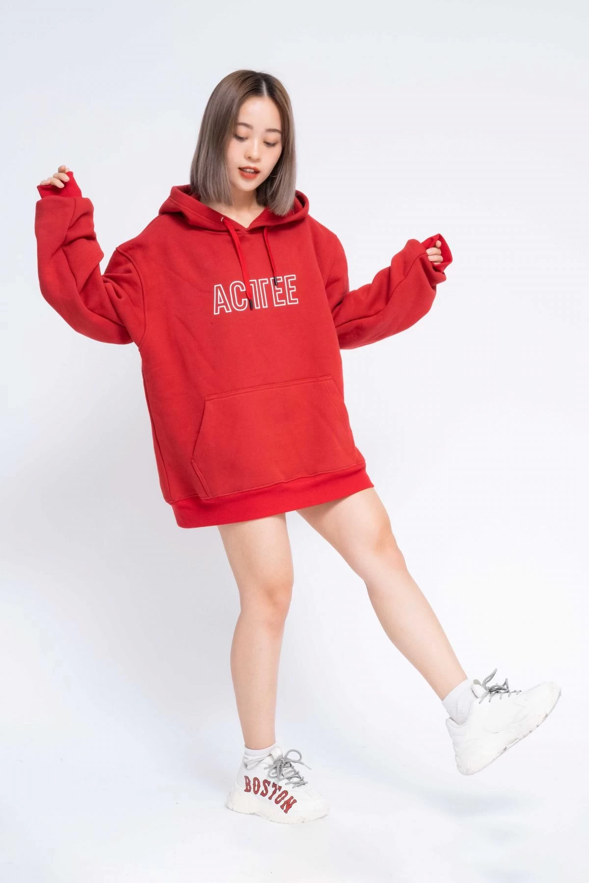 Gia Công Thời Trang Áo Hoodie Oversized Nữ Acttee Line