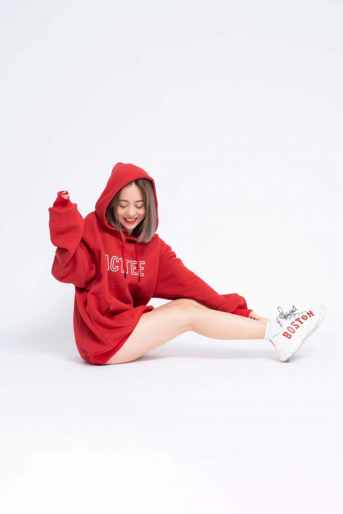 Gia Công Thời Trang Áo Hoodie Oversized Nữ Acttee Line3