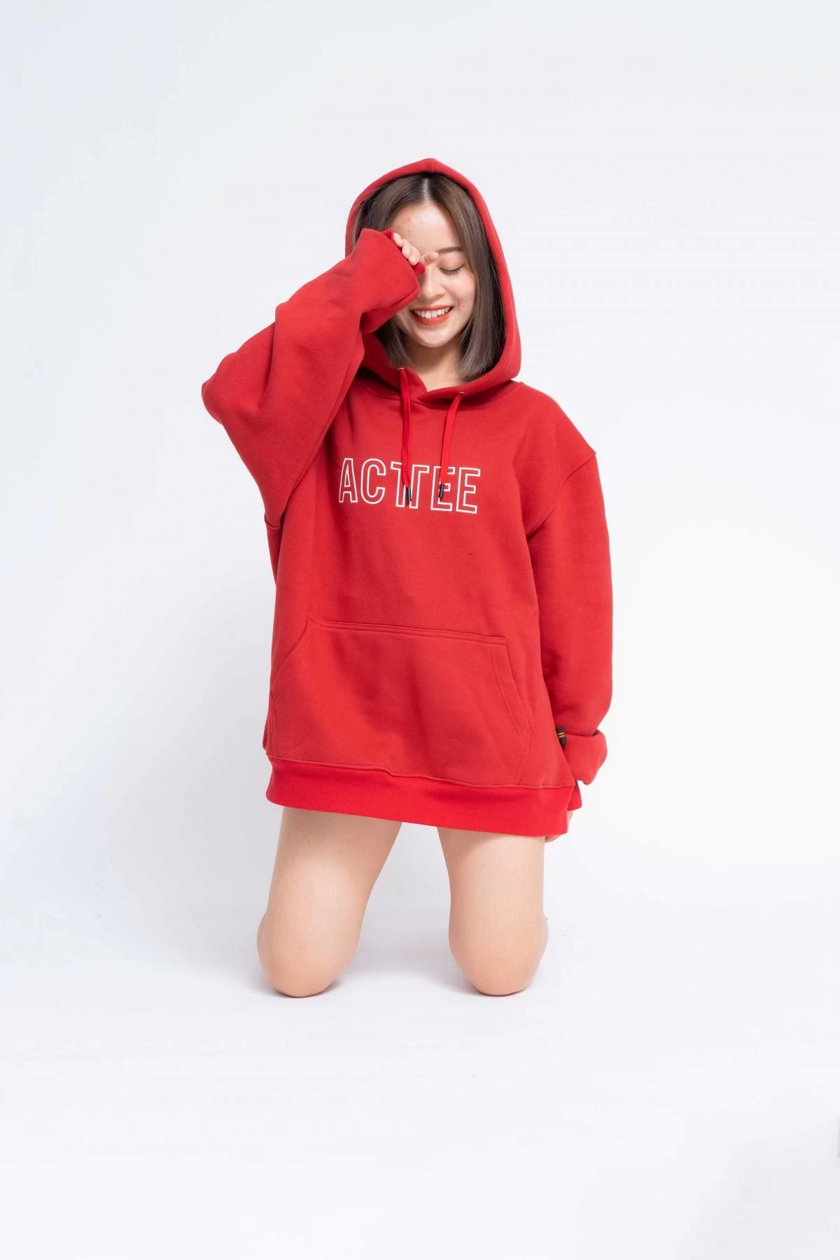 Gia Công Thời Trang Áo Hoodie Oversized Nữ Acttee Line4