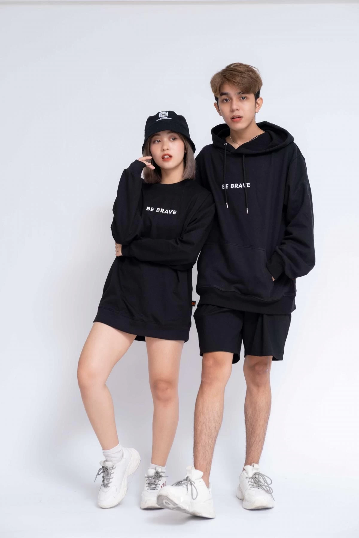 Gia Công Thời Trang Áo Hoodie Oversized Nữ Be Brave