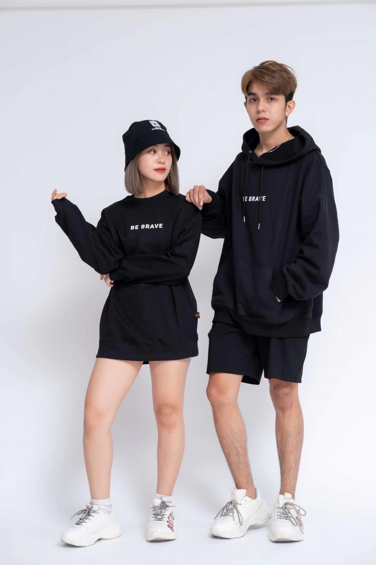 Gia Công Thời Trang Áo Hoodie Oversized Nữ Be Brave1