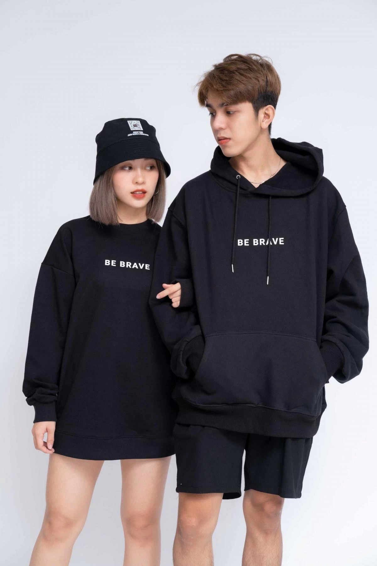 Gia Công Thời Trang Áo Hoodie Oversized Nữ Be Brave2