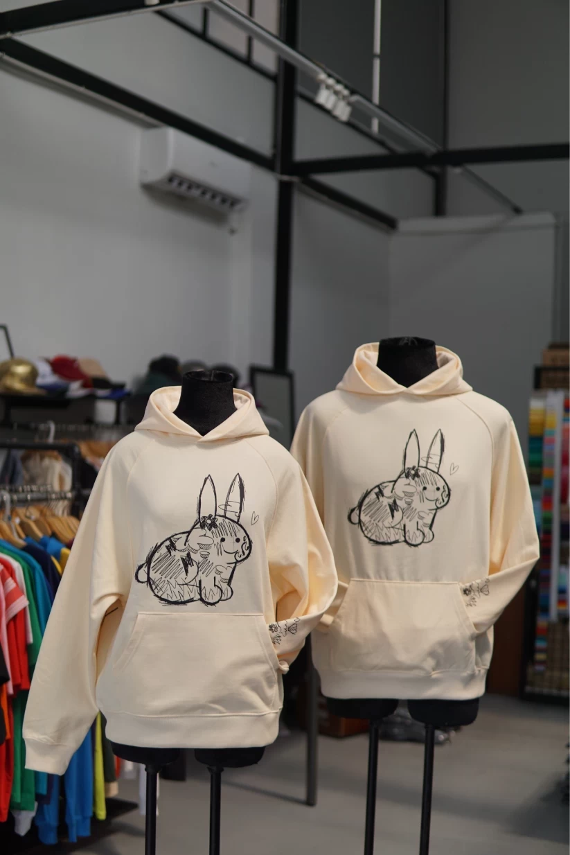 Xưởng May Gia Công Áo Hoodies Mẫu Calmbunny