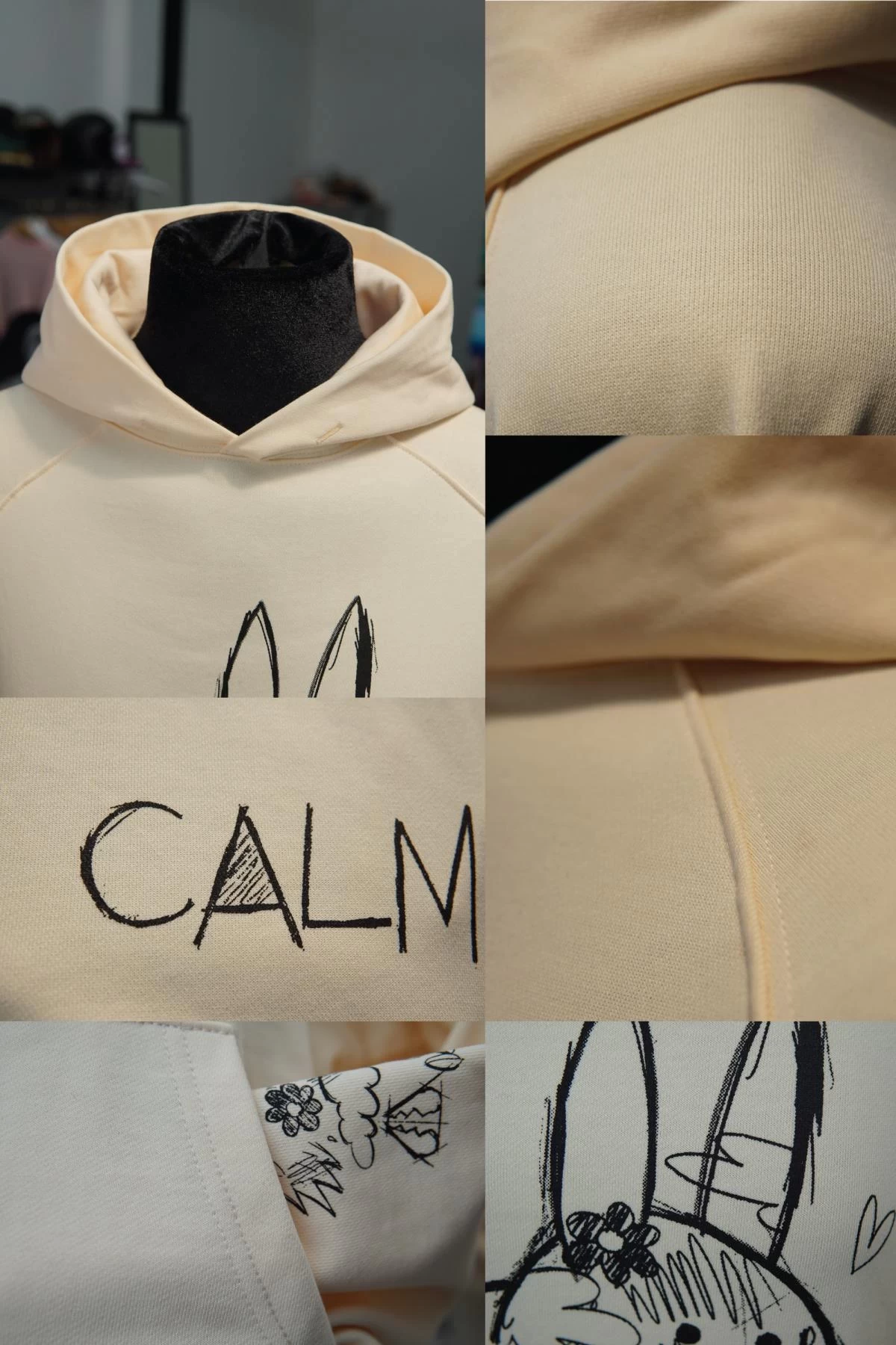 Xưởng May Gia Công Áo Hoodies Mẫu Calmbunny2